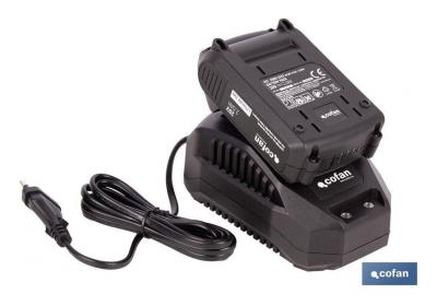 Pack batería 20 V 2,0 Ah y cargador 2,4 A 1 For-All - Cofan