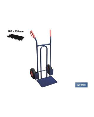 Carretilla de almacén pala de 40 x 30 cm y ruedas neumáticas - Cofan