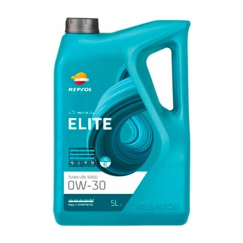 Aceite de motor sintético 0W30 5L - Repsol Elite Turbo Life 50601-Aceites de motor y lubricantes-Handcar
