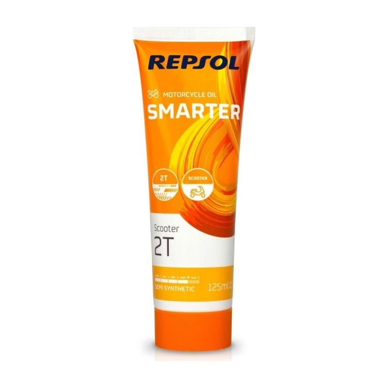 Aceite de moto 2 tiempos semisintético 125 ml - Repsol Smarter Scooter 2T