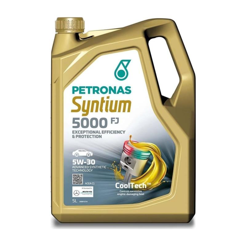 Aceite de motor sintético 5W30 5L - Petronas Syntium 5000 FJ-Aceites de motor y lubricantes-Handcar