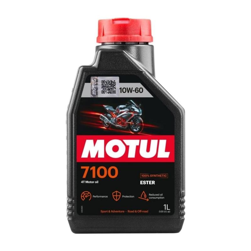 Aceite de moto 4 tiempos sintético 10W60 1L - Motul 7100 4T-Aceites de moto 2T y 4T-Handcar