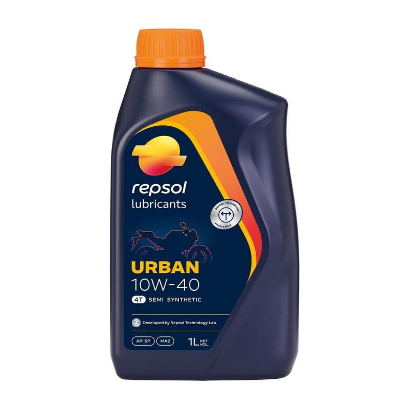 Aceite de moto 4 tiempos semisintético 10W40 1L - Repsol Urban 4T-Aceites de moto 2T y 4T-Handcar