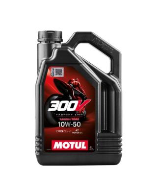 Aceite de moto 4 tiempos sintético 10W50 4L - Motul 300V Road Racing