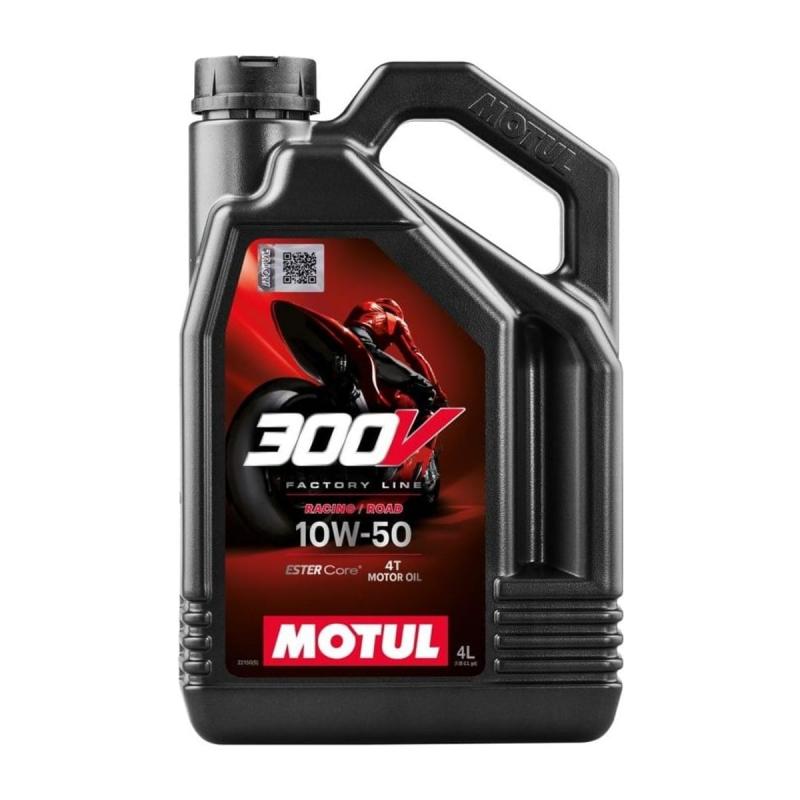 Aceite de moto 4 tiempos sintético 10W50 4L - Motul 300V Road Racing-Aceites de moto 2T y 4T-Handcar