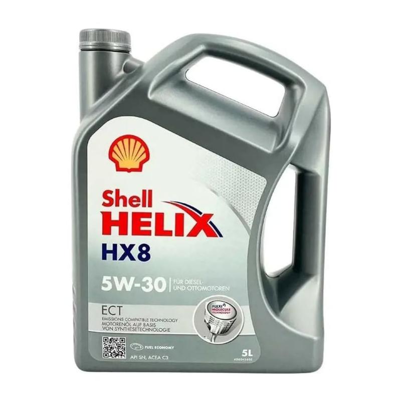 Aceite de motor sintético 5W30 5L - Shell Helix HX8 ECT