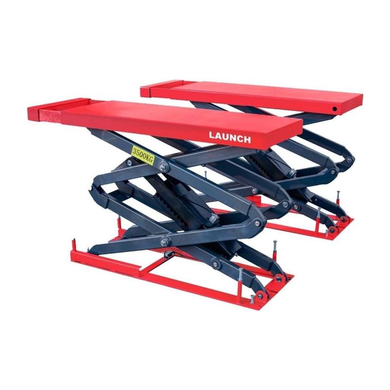 Elevador de doble tijera para empotrar Launch TLT635A2 de 3,5 t, 220 V-Elevadores de tijera y mesas elevadoras-Handcar
