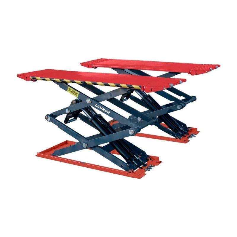 Elevador de doble tijera extraplano Launch TLT635AF de 3,5 t para sobre suelo, 380 V-Elevadores de tijera y mesas elevadoras-Handcar