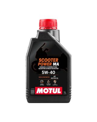 Aceite de moto 4 tiempos sintético 5W40 1L - Motul Scooter Power 4T MA