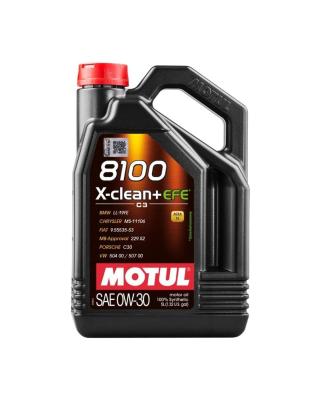 Aceite de motor sintético 0W30 5L - Motul 8100 X-Clean+ EFE