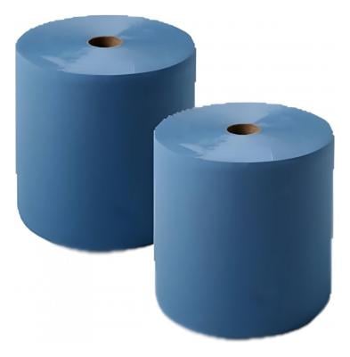 Bobina industrial de celulosa azul 3 capas Pack 2 unidades ZVG