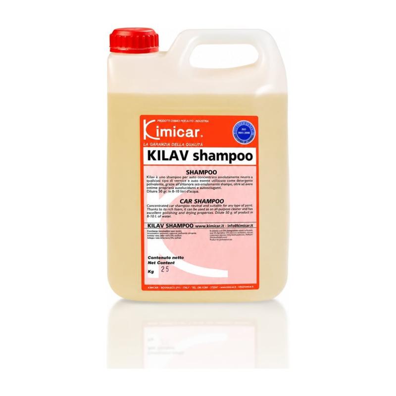 Champú concentrado neutro para carrocería 5 L - Kilav Shampoo-Champús y lavado manual de carrocería-Handcar