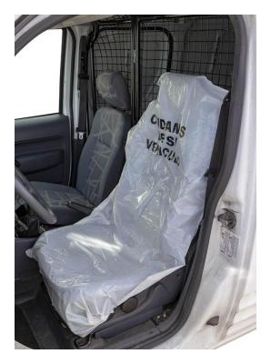 Rollo de fundas de protección de asiento 25 micras 250 ud - JBM - foto 2