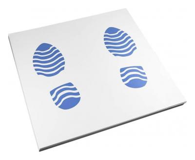Alfombrillas posapiés de papel desechables 250 ud - JBM