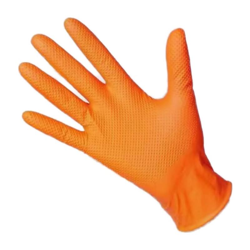Guantes de nitrilo desechables naranja XL 50 ud - JBM-Guantes, EPIs y cuidado de manos-Handcar