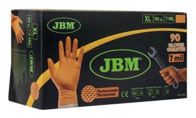 Guantes de nitrilo desechables naranja XL 90 ud - JBM