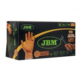 Guantes de nitrilo desechables naranja XL 90 ud - JBM