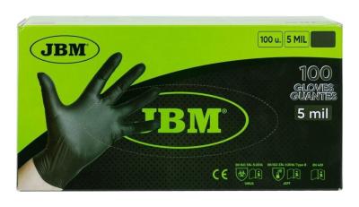 Guantes de nitrilo desechables negro L 100 ud - JBM