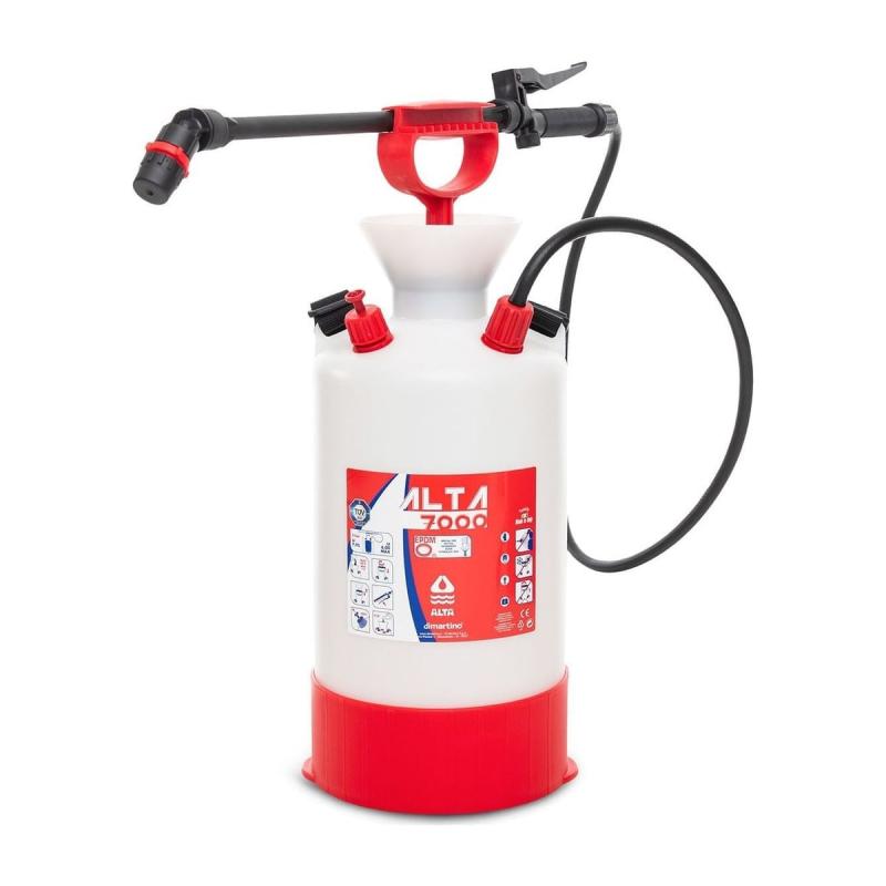 Pulverizador de presión 7 L con juntas EPDM - Di Martino ALTA 7000-Pulverizadores y nebulizadores-Handcar