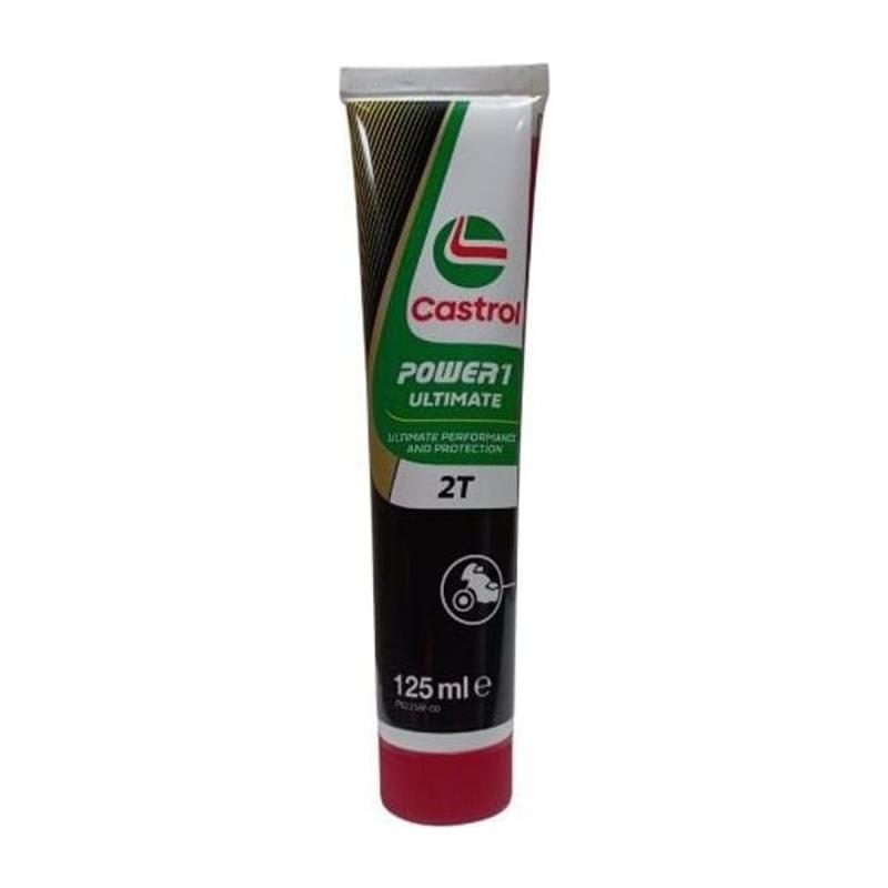 Aceite de moto 2 tiempos sintético 125 ml - Castrol Power1 Ultimate 2T