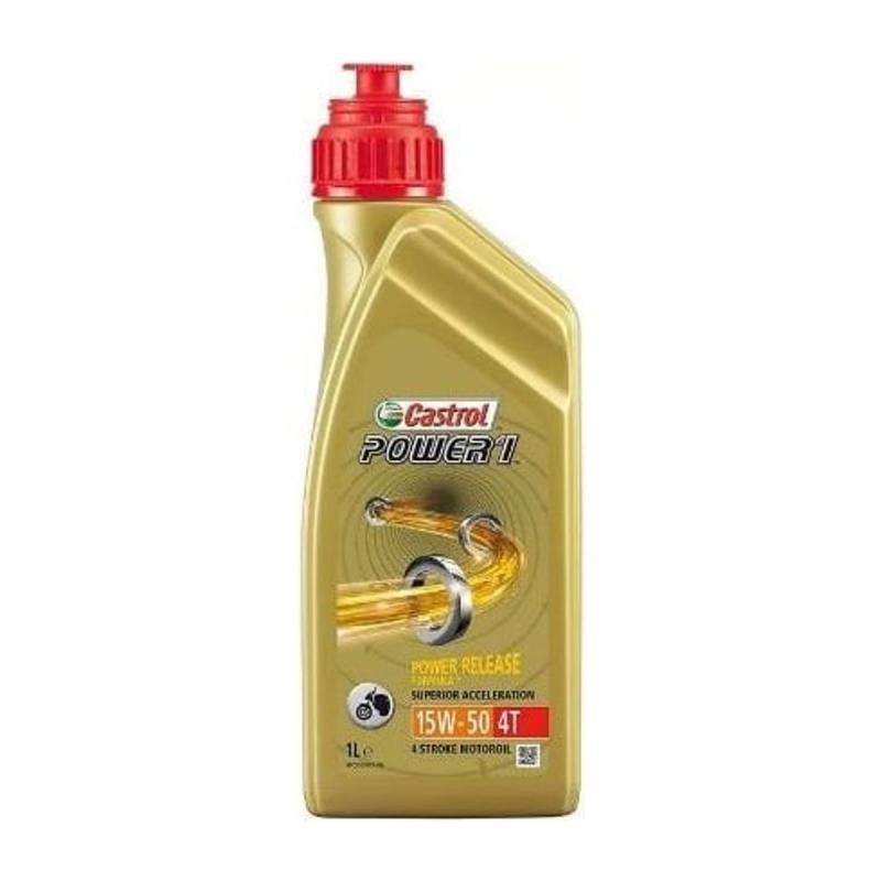 Aceite de moto 4 tiempos 15W50 1L - Castrol Power1 4T