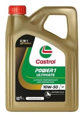 Aceite de moto 4 tiempos sintético 10W50 4L - Castrol Power1 Ultimate