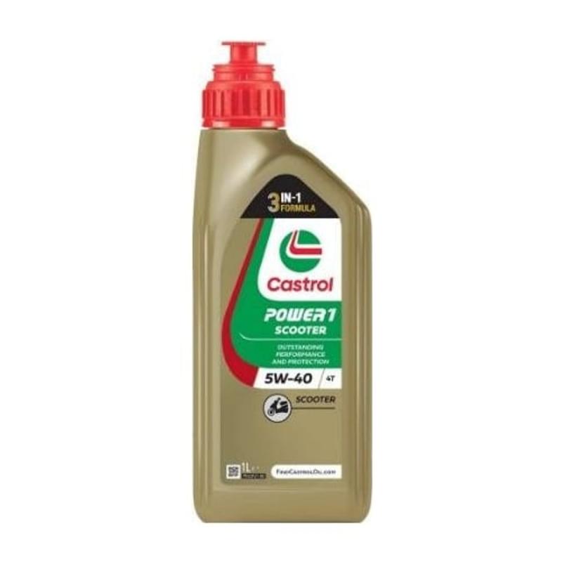 Aceite de moto 4 tiempos 5W40 1L - Castrol Power1 Scooter