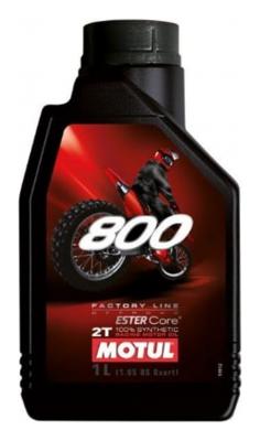 Aceite de moto 2 tiempos sintético 1L - Motul 800 Factory Line Off Road