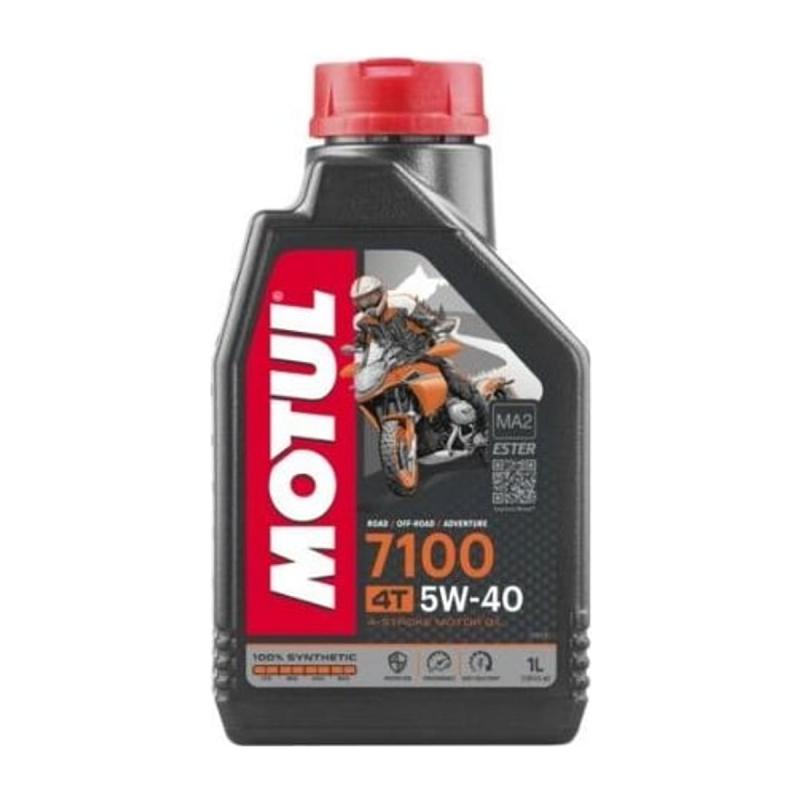 Aceite de moto 4 tiempos sintético 5W40 1L - Motul 7100