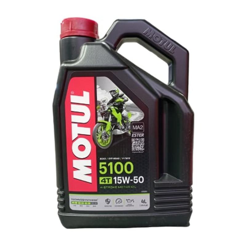 Aceite de moto 4 tiempos semisintético 15W50 4L - Motul Moto 5100