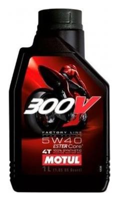 Aceite de moto 4 tiempos sintético 5W40 1L - Motul 300V FL Road Racing
