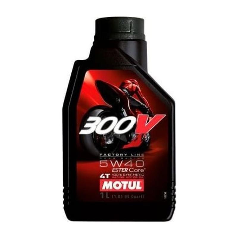 Aceite de moto 4 tiempos sintético 5W40 1L - Motul 300V FL Road Racing