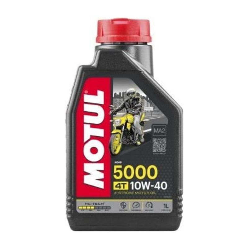Aceite de moto 4 tiempos 10W40 1L - Motul 5000