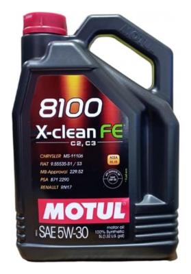 Aceite de motor sintético 5W30 5L - Motul 8100 X-clean FE