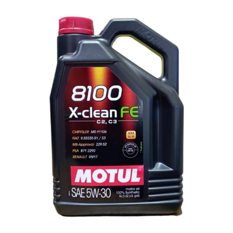 Aceite de motor sintético 5W30 5L - Motul 8100 X-clean FE
