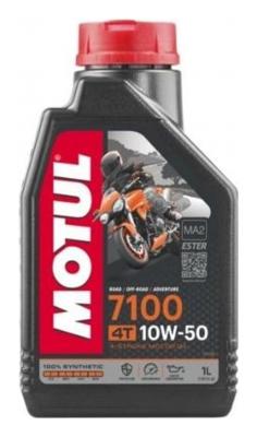 Aceite de moto 4 tiempos sintético 10W50 1L - Motul 7100