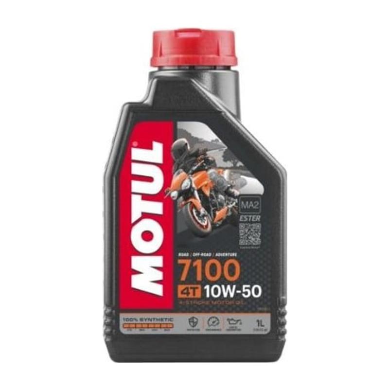 Aceite de moto 4 tiempos sintético 10W50 1L - Motul 7100