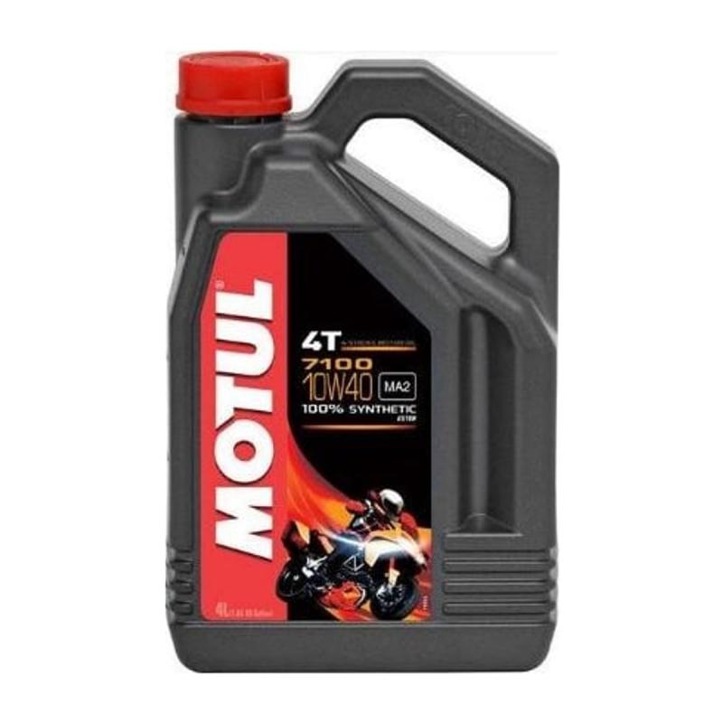 Aceite de moto 4 tiempos sintético 10W40 4L - Motul 7100