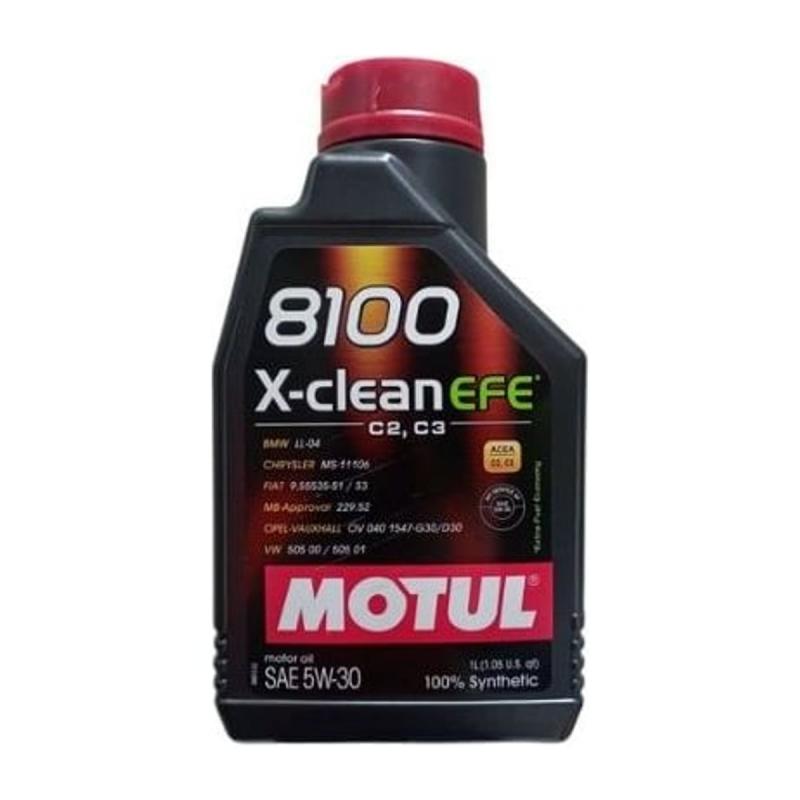 Aceite de motor sintético 5W30 1L - Motul 8100 X-clean EFE