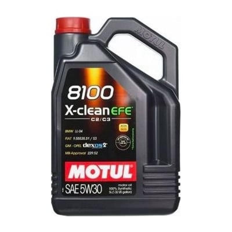 Aceite de motor sintético 5W30 5L - Motul 8100 X-clean EFE