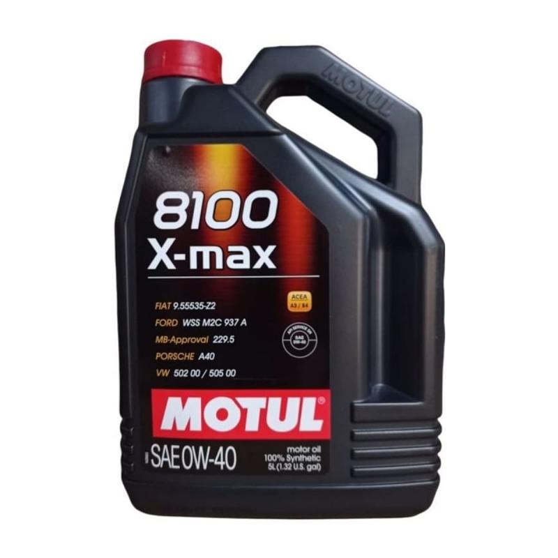 Aceite de motor sintético 0W40 5L - Motul 8100 X-max