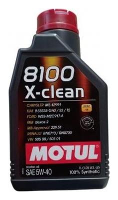 Aceite de motor sintético 5W40 1L - Motul 8100 X-clean