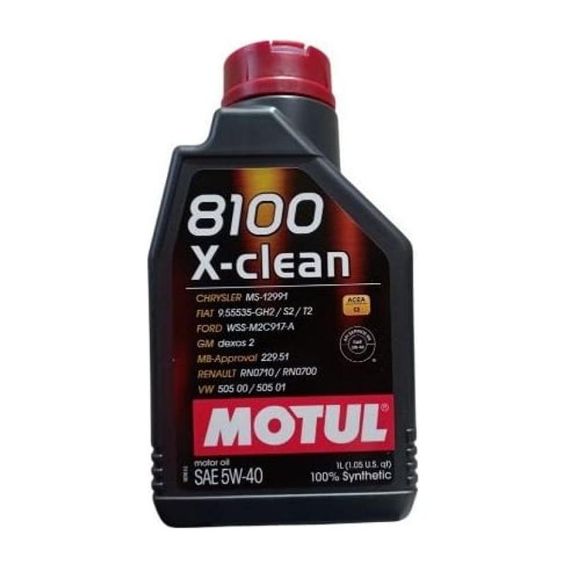 Aceite de motor sintético 5W40 1L - Motul 8100 X-clean