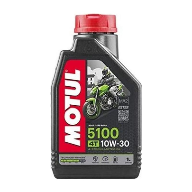 Aceite de moto 4 tiempos semisintético 10W30 1L - Motul Moto 5100