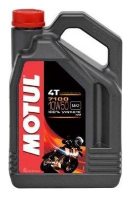 Aceite de moto 4 tiempos sintético 10W50 4L - Motul 7100