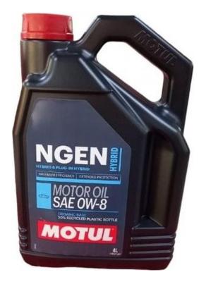 Aceite de motor sintético 0W8 4L - Motul NGEN Hybrid