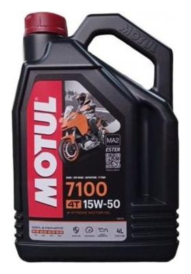Aceite de moto 4 tiempos sintético 15W50 4L - Motul 7100