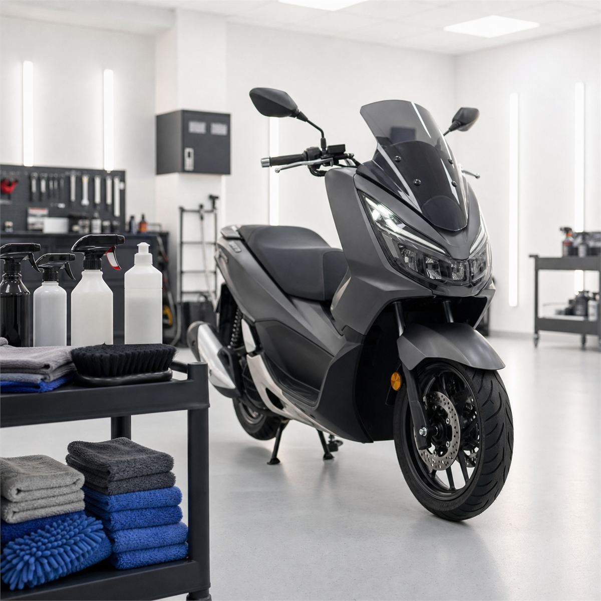 Limpieza y mantenimiento de motos