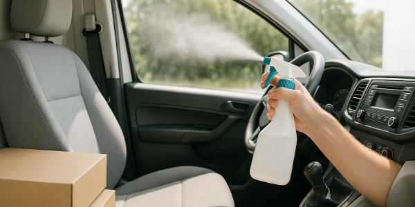 Olor a comida y frituras en coches de reparto y VTC: cómo neutralizarlo entre servicios